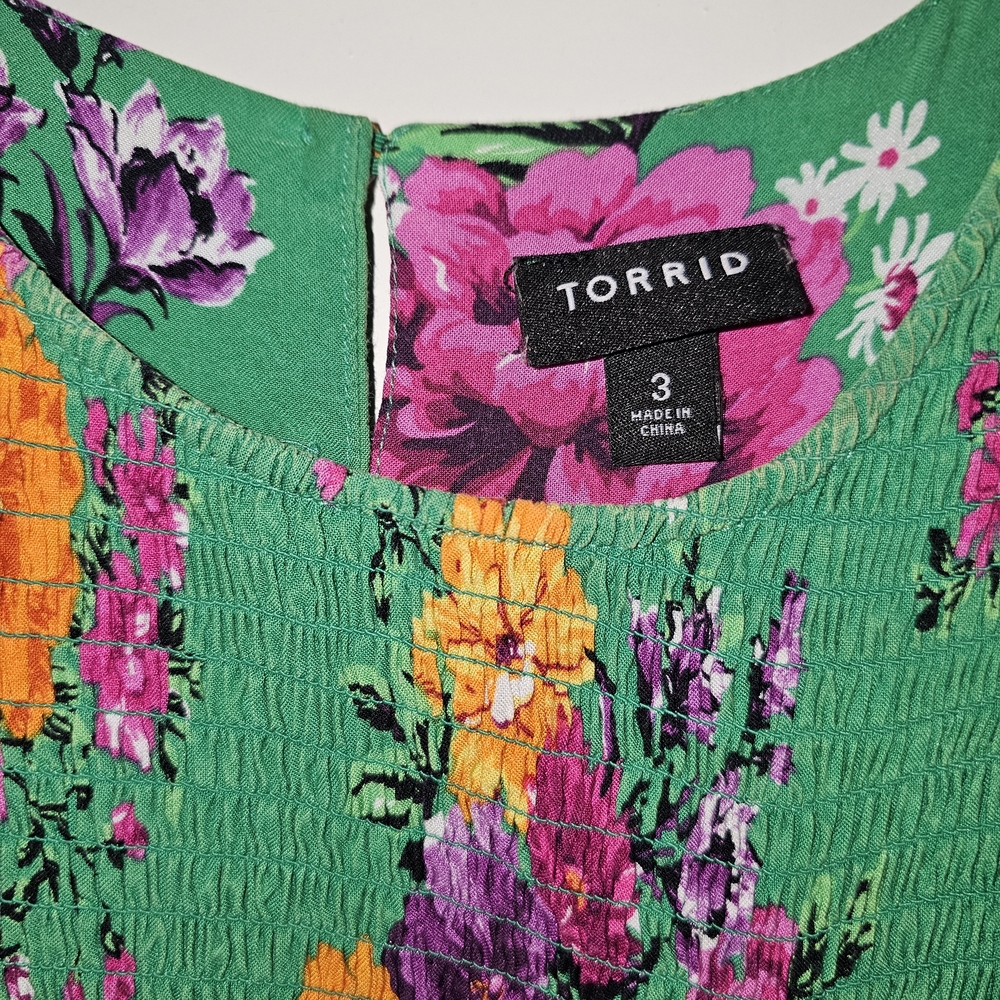 Torrid Multicolor Floral Dress